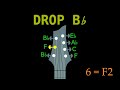 drop bb 7 string guitar guitar tuning tuner