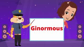 Veronica \u0026 Mike's - Word of the day -  Ginormous#kids#words#meanings#learn#kids fun#story