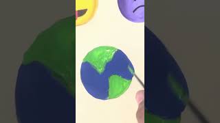 🌎🌎Earth#planet#emoji#art #drawing #shorts#viral