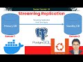 PostgreSQL High Availability with Docker 🔥 Primary–Replica Streaming Replication | 2-Server HA Setup