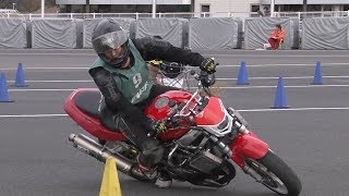 2018 11 18 MFJ Moto Gymkhana C1  9 ちか 選手 VTR1000F h 2