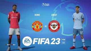 FIFA 23 | Manchester united vs Brentford | Premier league 2022/23 |  [4K ] Next Gen