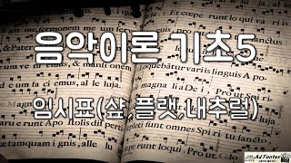 [교회음악교육] 음악이론 기초5(임시표, 올림표, 내림표, 제자리표)