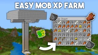 Easiest Mob XP Farm for Minecraft Bedrock 1.20! (No Spawner)