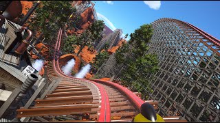 Can you survive this Insane Roller Coaster? POV Front Seat View