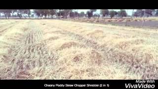 Chaany 2200  Paddy Straw Chopper Shredder (2in1) working on wheat straw