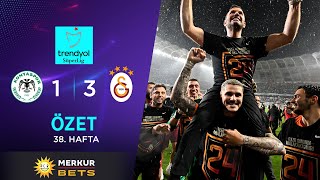 MERKUR BETS | T. Konyaspor (1-3) Galatasaray - Highlights/Özet | Trendyol Süper