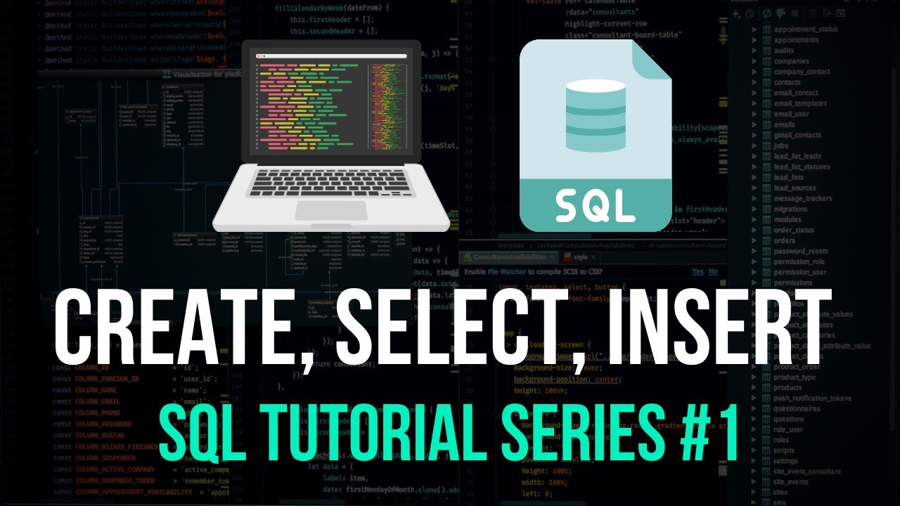 CREATE, SELECT, INSERT - SQL Tutorial Series #1 - YouTube