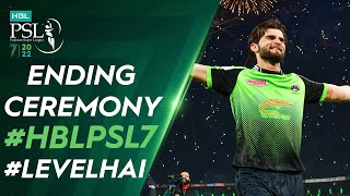 Ending Ceremony | Multan Sultans vs Lahore Qalandars | Match 34 Final | HBL PSL 7 | ML2T
