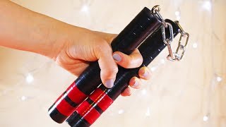 DIY How to Make Nunchucks at Home | Weapons of Bruce Lee
