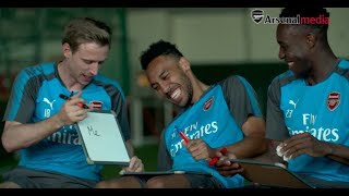 Not to be missed! Aubameyang, Monreal and Welbeck | Arsenal teammates