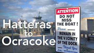 Hatteras to Ocracoke NC Ferry