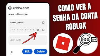 Como ver sua senha do Roblox no celular 2025 | ver senha do Roblox