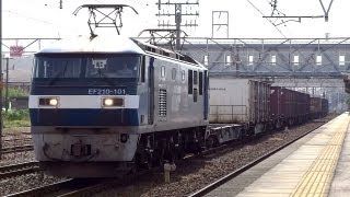 JR貨物 EF210-101 貨物列車 (5085レ 桃太郎) JR東海道本線 清洲駅 貨物線