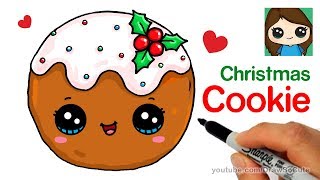 How to Draw a Cookie for Christmas Easy and Cute