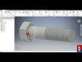 tutorial inventor pembuatan baut dan mur M16X2  pembelajaran 4 by SISWANTO, ST