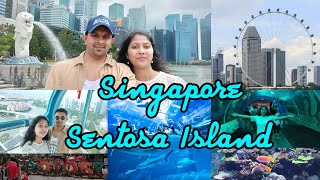 Singapore Merlion \u0026 Flyer | SEA Aquarium | Sentosa Island | Singapore Diaries