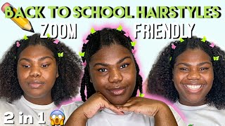 Easy Back to School Hairstyles on Natural Hair ft. Naturall Avocado Collection  🥑