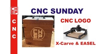 CNC a LOGO in wood using EASEL and X-CARVE