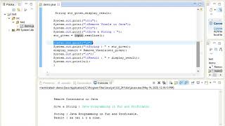 Remove Vowels in Java