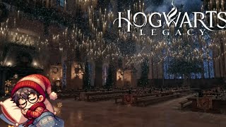 🔴Harry Potter Christmas Ambience 🎄 | Cozy Winter Night in the Great Hall with Music \u0026 Magic