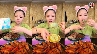 【XIAOYU GAOTV】대창 동파육 새우 족발 중국 먹방 샤오위 실시간라이브편집。EATING SHOW。N01。230622。10