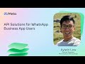 API Solutions for WhatsApp Business App Users