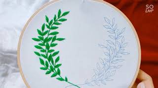 របៀបចាក់ស្លឹកឈើ | How to sewing the Leaves.