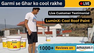 LuminX: Cool Roof Paint Live Customer Testimonial #coolroof #summer #coolroofpaint