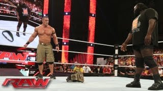 Mark Henry confronts John Cena: Raw, July 1, 2013