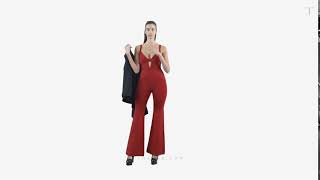 THAHAB | Hervé Léger Jumpsuit styled with Prabal Gurung Blazer \u0026 Vera Wang Platform Heels