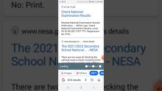 NESA RESULTS CHECKING 2022/2023