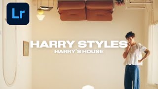 HOW TO EDIT LIKE HARRY STYLES ALBUM COVER HARRY’S HOUSE LIGHTROOM PRESET