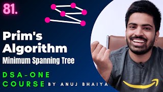 Prim's Algorithm | Minimum Spanning Tree | Graph Data Structure | Java C++ Code | DSAOne #81