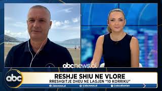 Reshje shiu në Vlorë/ Rrëshqitje dheu në lagjen '10 Korriku', dëmtohen disa shezlonge në Lungomare