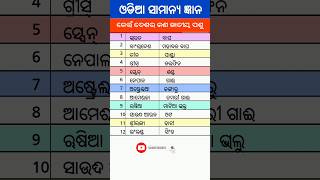 କେଉଁ ଦେଶର କଣ ଜାତୀୟ ପଶୁ 🔥। Rashtriy gk #shorts #viralvideo #rashtriya #gk #shortvideo #gkquestion