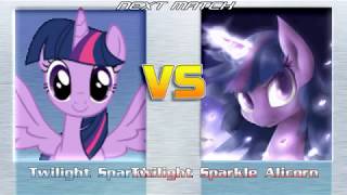 [Mugen 1.1] Twilight sparkle Alicorn(smhungary89) VS Twilight sparkle Alicorn(Moku)