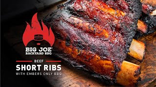 Beef Short Ribs on Kamado Joe | Easy Beef Short Ribs Recipe | Big Joe Backyard BBQ