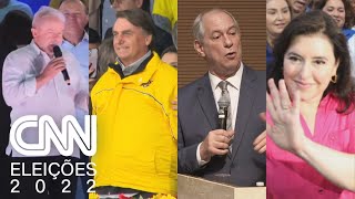 Veja como foi o dia de campanha dos principais candidatos à Presidência | JORNAL DA CNN