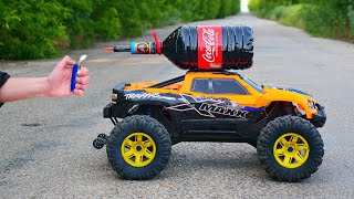 XXL Coca-Cola Rocket with RC Monster Truck