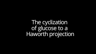 The cyclization of glucose to a Haworth projection