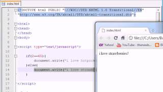 Beginner JavaScript Tutorial 15 if else Statement