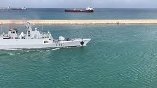 Bangladesh Navy corvette BNS Shongram in Lebanon