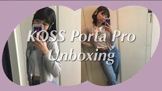 힙스터와 촌스러움 사이 그 어드메.. KOSS Porta pro 언박싱 ✨