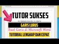 4 Cara membuat Garis Horizontal / Lurus di Microsoft word ( 2021 ) - Tutorial Membuat Garis (2021)