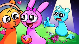 SKY BLUE Is TRAPPED By PINKIE?! PINKIE Fall In Love OREN?! Love Story | Incredibox Sprunki Animation