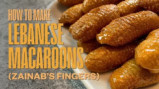 How to Make Lebanese Macaroons (Zainab's Fingers) / اطيب وانجح وصفة معكرون (اصابع زينب) اللبنانية