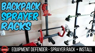 Equipment Defender Enclosed Trailer - Backpack Sprayer Rack Unboxing + Install! Part 2