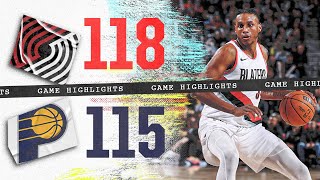 Portland Trail Blazers 118, Indiana Pacers 115 | Game Highlights | Jan 19, 2024
