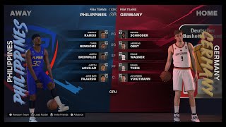 NBA 2K25 - FIBA Basketball Full Game: Gilas Pilipinas (Philippines) vs. Germany